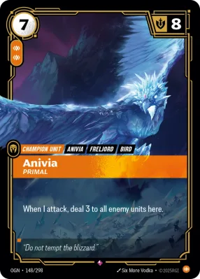 Anivia, Riftbound card OGN-148/298 from Origins