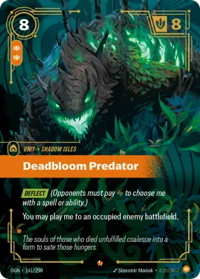 Deadbloom Predator, Riftbound card OGN-161/298 from Origins