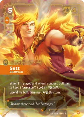 Sett, Riftbound card OGN-164/298 from Origins