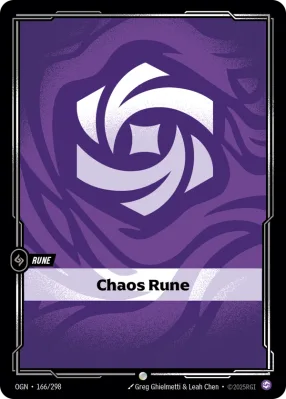 Chaos Rune, Riftbound card OGN-166/298 from Origins
