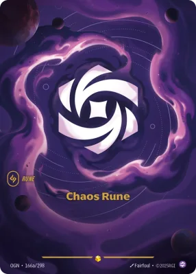 Chaos Rune, Riftbound card OGN-166a/298 from Origins