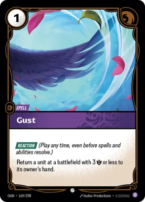 Gust, Riftbound card OGN-169/298 from Origins