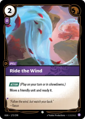 Ride the Wind, Riftbound card OGN-173/298 from Origins