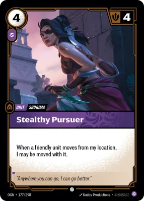 Stealthy Pursuer, Riftbound card OGN-177/298 from Origins