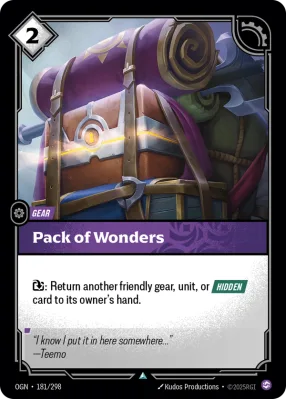 Pack of Wonders, Riftbound card OGN-181/298 from Origins