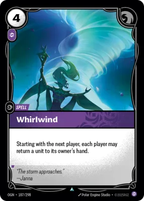 Whirlwind, Riftbound card OGN-187/298 from Origins