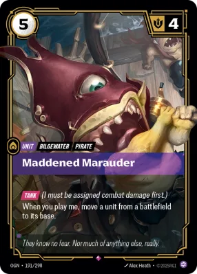 Maddened Marauder, Riftbound card OGN-191/298 from Origins