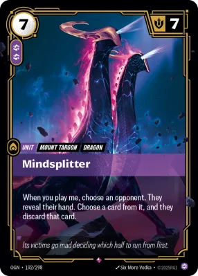 Mindsplitter, Riftbound card OGN-192/298 from Origins