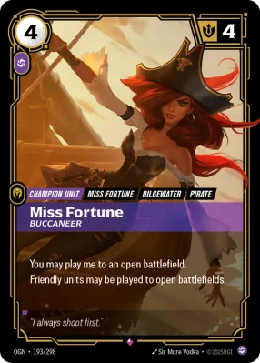 Miss Fortune, Riftbound card OGN-193/298 from Origins