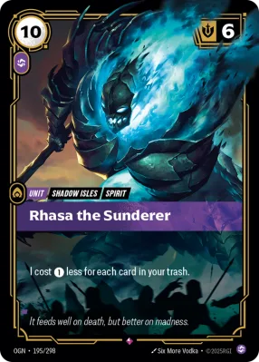 Rhasa the Sunderer, Riftbound card OGN-195/298 from Origins