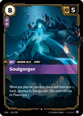 Soulgorger, Riftbound card OGN-196/298 from Origins