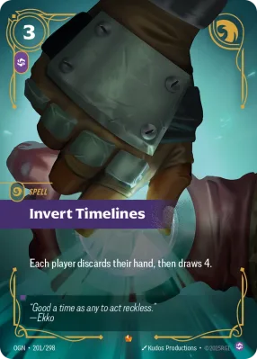 Invert Timelines, Riftbound card OGN-201/298 from Origins