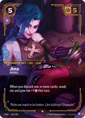 Jinx, Riftbound card OGN-202/298 from Origins