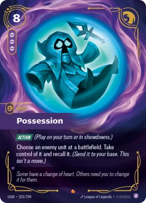 Possession, Riftbound card OGN-203/298 from Origins