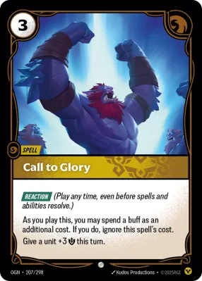 Call to Glory, Riftbound card OGN-207/298 from Origins