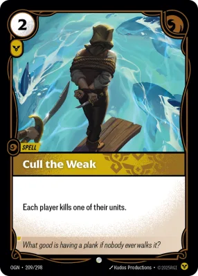 Cull the Weak, Riftbound card OGN-209/298 from Origins