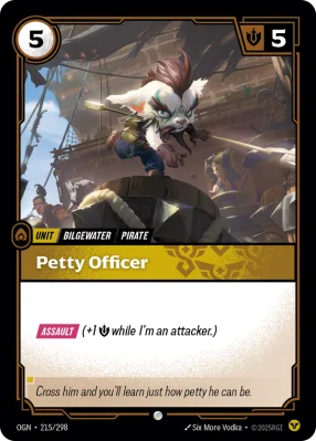 Petty Officer, Riftbound card OGN-215/298 from Origins