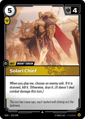Solari Chief, Riftbound card OGN-225/298 from Origins