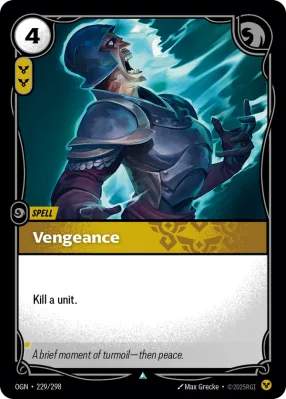 Vengeance, Riftbound card OGN-229/298 from Origins