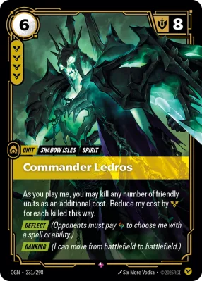 Commander Ledros, Riftbound card OGN-231/298 from Origins