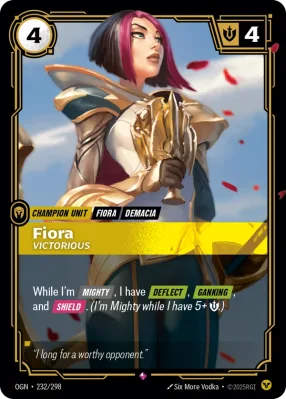Fiora, Riftbound card OGN-232/298 from Origins