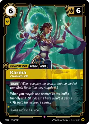 Karma, Riftbound card OGN-235/298 from Origins