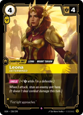 Leona, Riftbound card OGN-238/298 from Origins