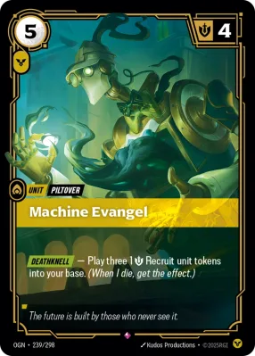 Machine Evangel, Riftbound card OGN-239/298 from Origins