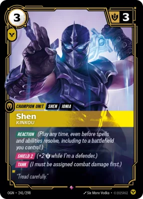Shen, Riftbound card OGN-241/298 from Origins