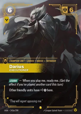 Darius, Riftbound card OGN-243a/298 from Origins