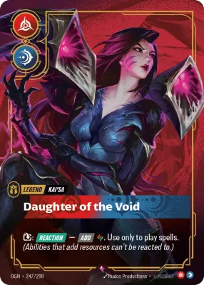 Daughter of the Void, Riftbound card OGN-247/298 from Origins