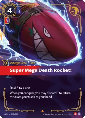 Super Mega Death Rocket!, Riftbound card OGN-252/298 from Origins
