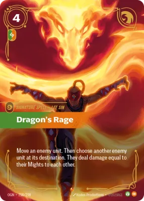 Dragon's Rage, Riftbound card OGN-258/298 from Origins