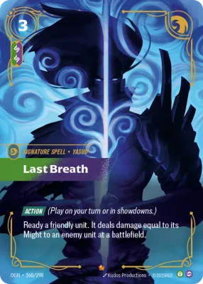 Last Breath, Riftbound card OGN-260/298 from Origins
