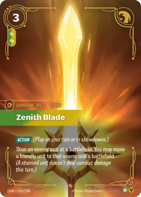 Zenith Blade, Riftbound card OGN-262/298 from Origins