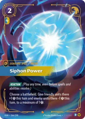 Siphon Power, Riftbound card OGN-266/298 from Origins