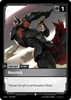 Recruit (NX), Riftbound card OGN-272/298 from Origins