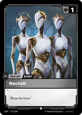 Recruit (ZN), Riftbound card OGN-273/298 from Origins