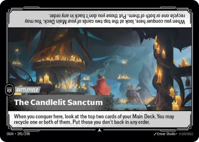 The Candlelit Sanctum, Riftbound card OGN-291/298 from Origins