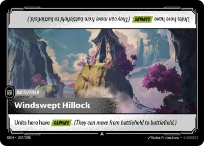 Windswept Hillock, Riftbound card OGN-297/298 from Origins