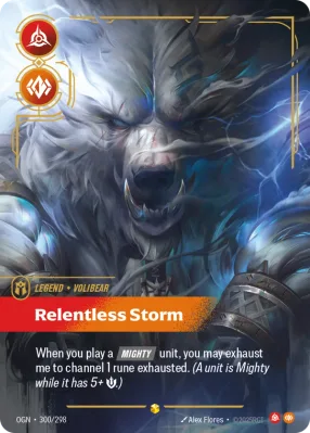 Relentless Storm, Riftbound card OGN-300/298 from Origins