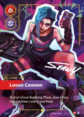 Loose Cannon, Riftbound card OGN-301*/298 from Origins