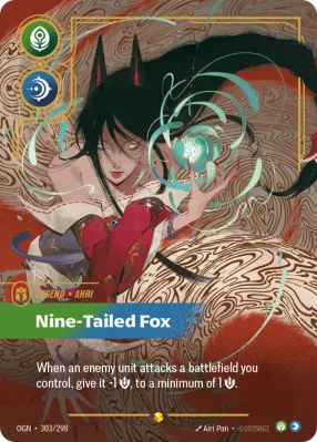 Nine-Tailed Fox, Riftbound card OGN-303/298 from Origins
