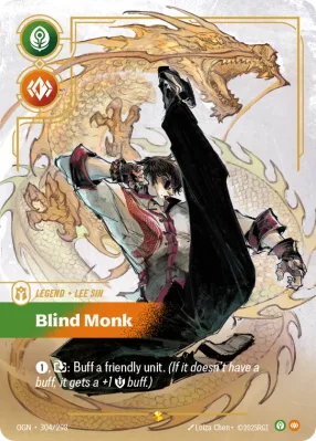 Blind Monk, Riftbound card OGN-304/298 from Origins