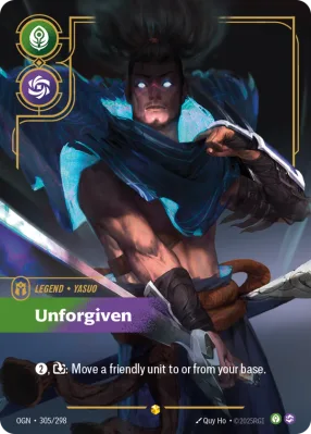 Unforgiven, Riftbound card OGN-305/298 from Origins