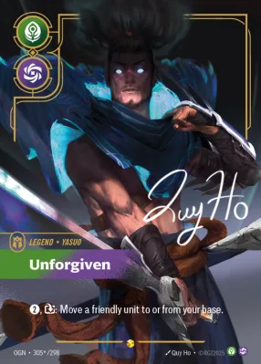 Unforgiven, Riftbound card OGN-305*/298 from Origins