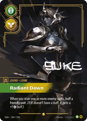 Radiant Dawn, Riftbound card OGN-306*/298 from Origins