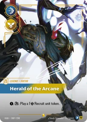 Herald of the Arcane, Riftbound card OGN-308*/298 from Origins