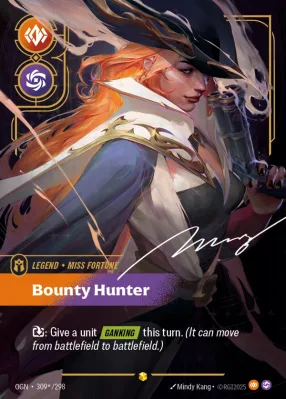 Bounty Hunter, Riftbound card OGN-309*/298 from Origins