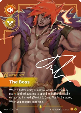 The Boss, Riftbound card OGN-310*/298 from Origins